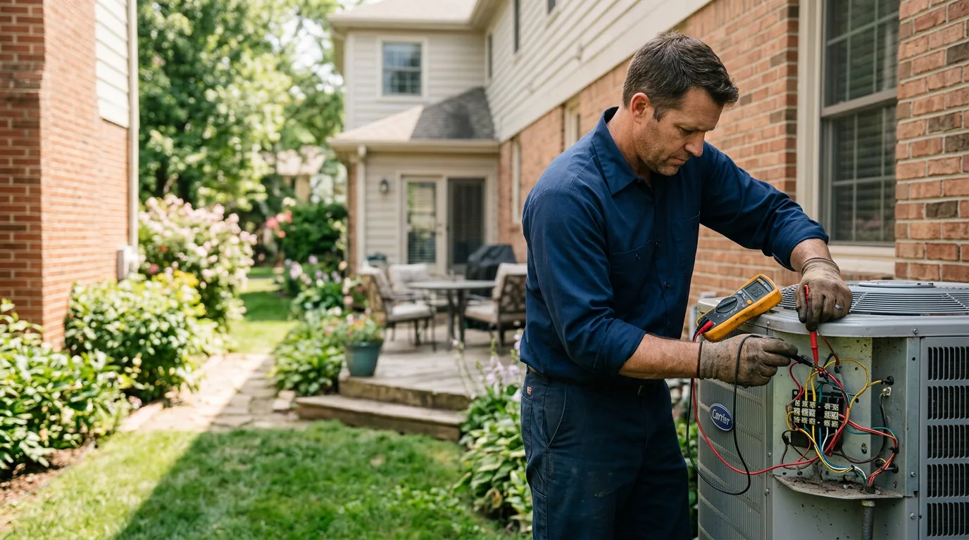 HVAC technician working near Holland, MO